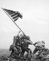 Iwo Jima Flag Raising by Rosenthal