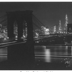 Brooklyn Bridge at Night in lights