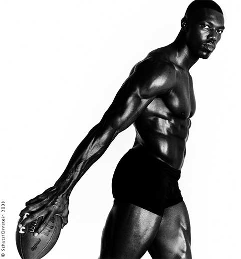 TO (Terrell Owens) Football #10 by Howard Schatz